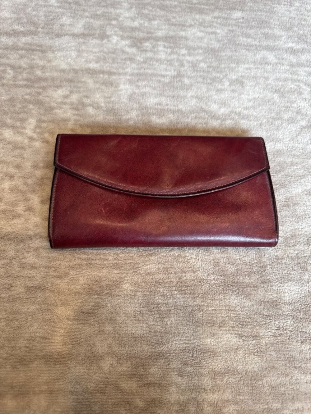 Vintage Rolf Cowhide Leather Wallet Long with Coin Purse